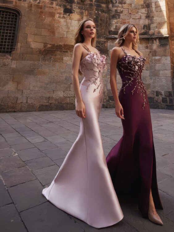 Вечернее платье Terani Couture 261E6632 — бордовый цвет